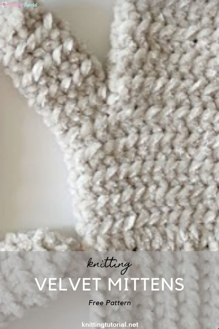 Crochet Velvet Mittens