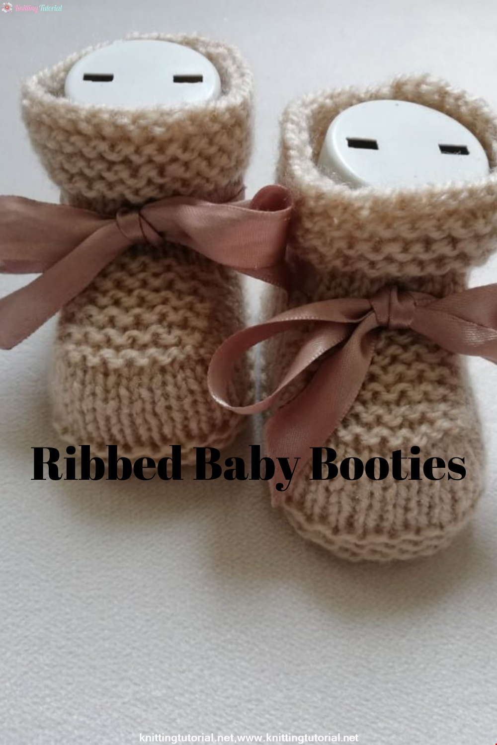 Ribbon Baby Booties Making